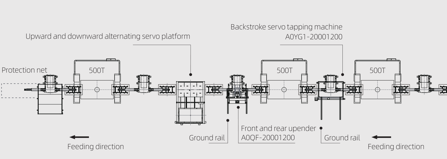 Large independent press robot structure diagram 2